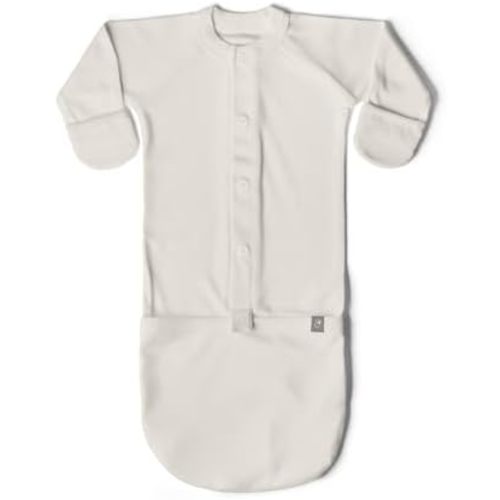 goumikids Viscose Made from Bamboo Organic Cotton Convertible Baby Gown