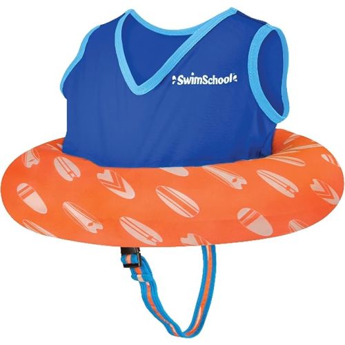 SwimSchool TOT Swim Trainer Vests for Toddlers Ages 2-4 – Boys/Girls – Multiple Colors/Styles – Learn to Swim Pool Floaties