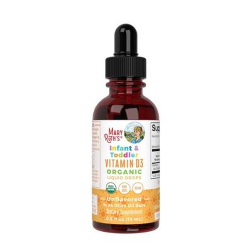 MaryRuth's Infant & Toddler Vitamin D3 Organic Liquid Drops Unflavored - 0.5 fl oz
