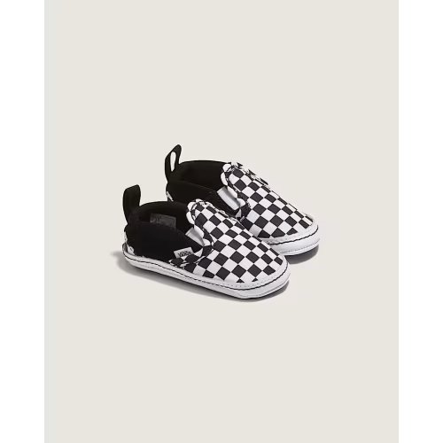 Infant Slip-On V Crib Checkerboard Shoe