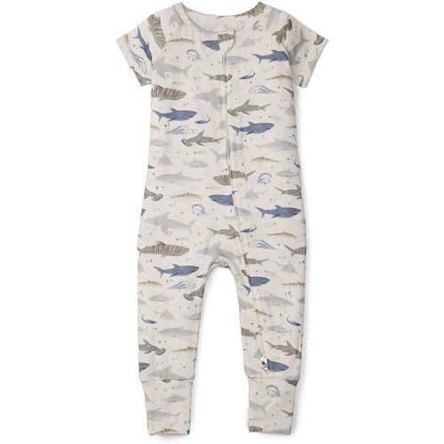 Loulou Lollipop Tencel Lyocell Short Sleeve Zipped Romper