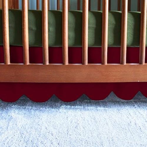Scalloped Mini Crib Skirt