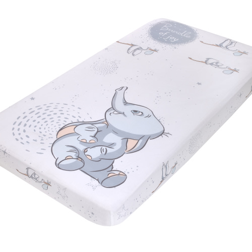 Disney Dumbo Sweet Little Baby 100% Cotton Photo Op Crib Sheet
