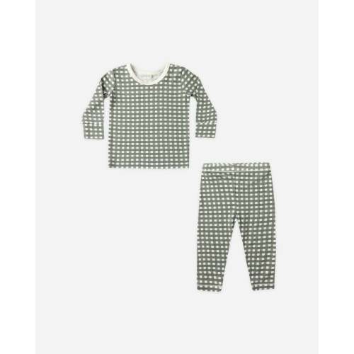 Bamboo Pajama Set || Forest Check – Quincy Mae
