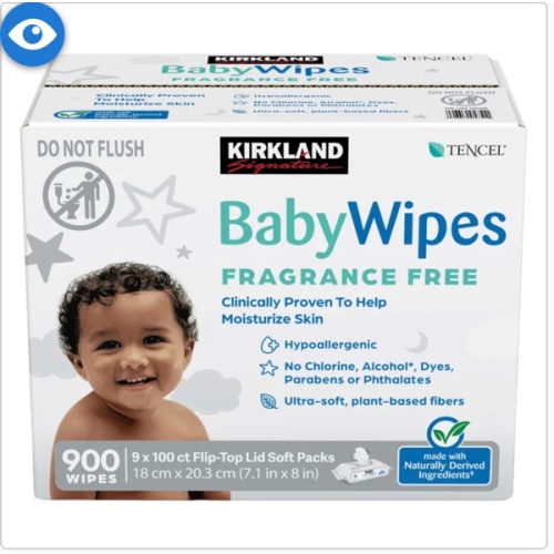 Kirkland Signature Baby Wipes Fragrance Free