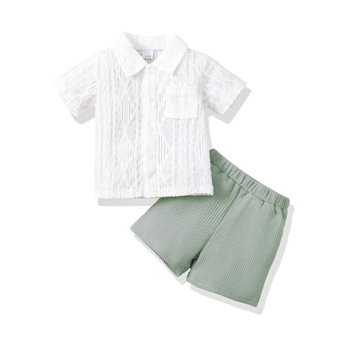 Toddler Baby Boy Clothes Summer Outfits Cotton Short Sleeve T-Shirt Dinosaurs Shorts Set Boy Clothes Outfits Set