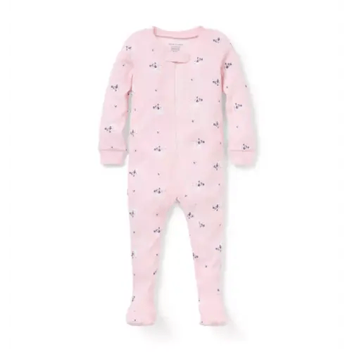 Baby Pink Pepper Swan Baby Good Night Footed Pajama In Swan by Janie and Jack