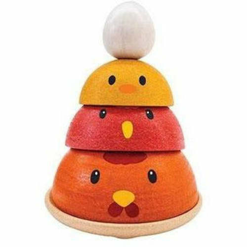 Plan Toys Chicken Nesting - Montessori Wooden Toy – The Natural Baby Company