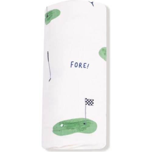 Swaddle Blanket, White Golf - Angel Dear | Maisonette