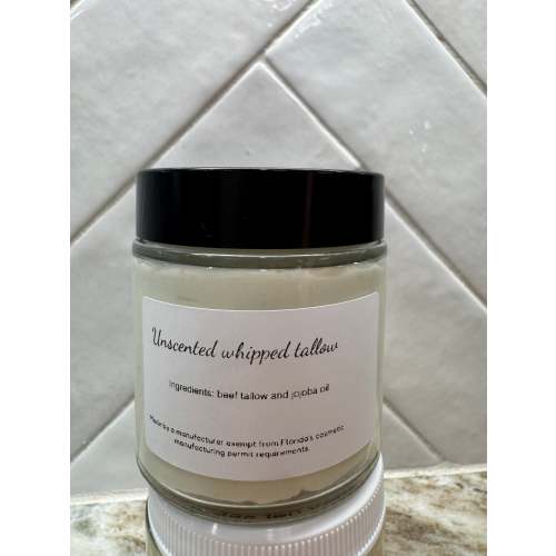 Unscented Whipped Tallow Lotion | Tally tallow