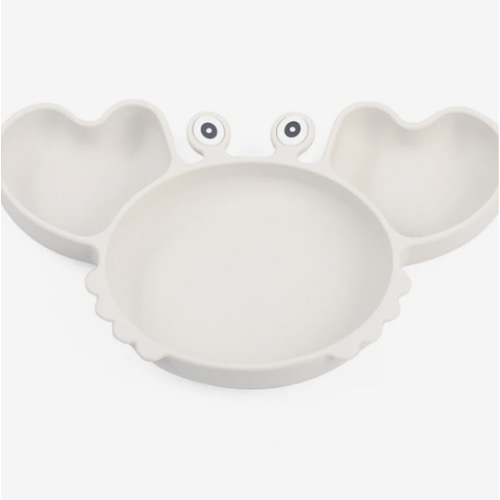 Silicone Split Cutlery Crab Plate For Infants