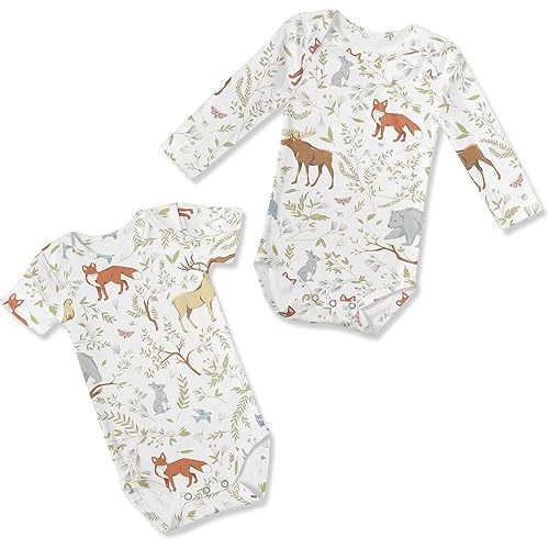Sweet Jojo Designs Baby Clothes Bodysuit Short Long Sleeve Newborn Infant Bodysuits