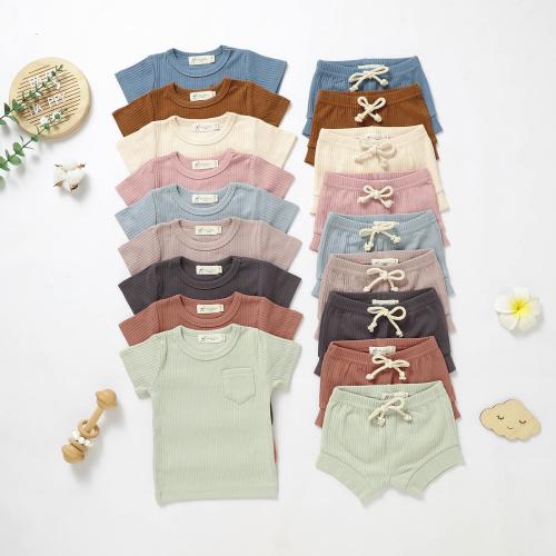 Organic Cotton Baby T-Shirt and Shorts Set, Newborn Summer Outfit, Two-Piece Casual Set, Baby Shower Gift