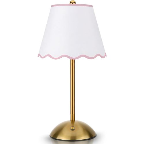 Cordless Table Lamps, Rechargeable LED Desk Lamp, 3 Colors Smooth Dimming, Portable Table Decor Night Light for Bedroom, Dining, Bridal Shower, Wedding