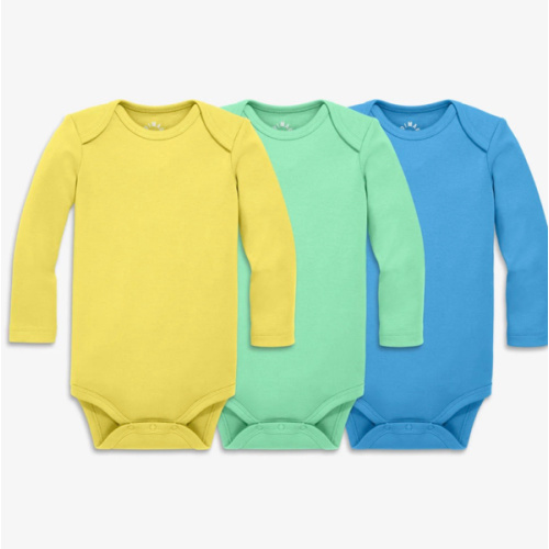 Organic long sleeve babysuit 3-pack | Primary.com