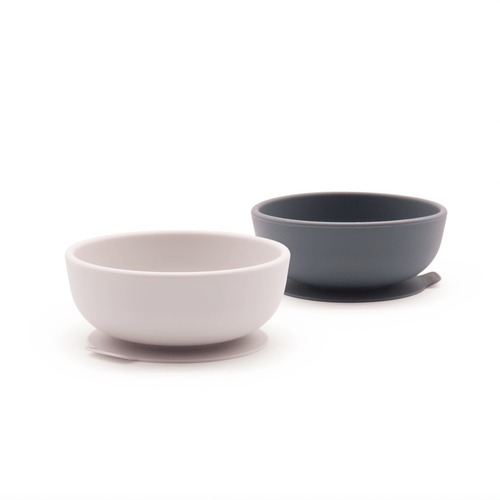 Kids Silicone Suction Bowl Set - Cloud/Storm