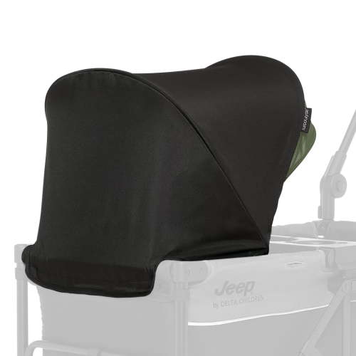 Jeep TurboGlyde Extra Canopy by Delta Children, Black