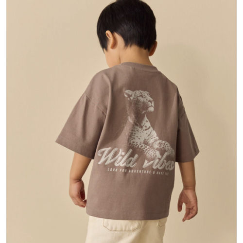 18-24M Buy Neutral / Tan Wild Vibes Tiger Short Sleeve Back Print T-Shirt (3mths-7yrs) from Next USA