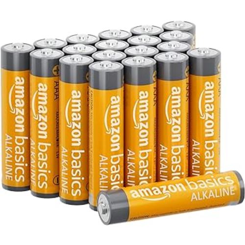 Amazon Basics AAA Alkaline High-Performance Batteries, 1.5 Volt, 10-Year Shelf Life, 20 count