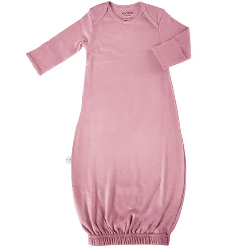 Woolino Infant Nightgown - 100% Superfine Merino Wool Baby Gowns - Newborn Sleeper Gown for Boy & Girl