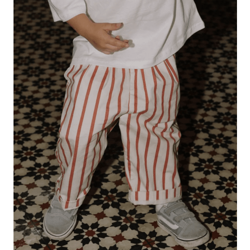 Striped Pants | Cherry Red – The Milk Crew