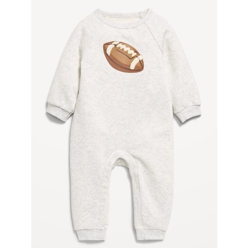 Long-Sleeve Graphic Fleece One-Piece for Baby 3-6 months