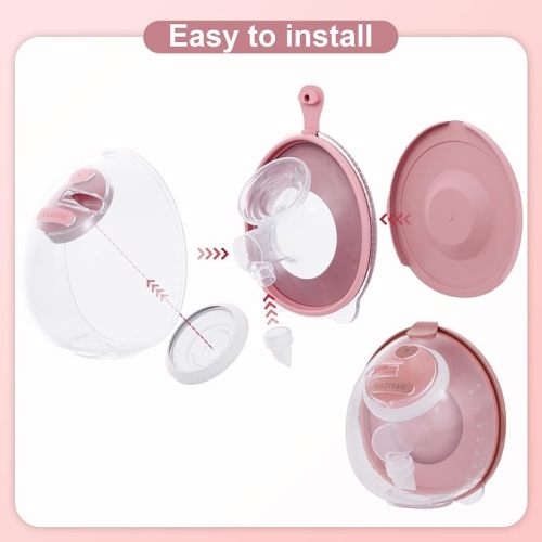 Two Complete Sets Compatible with Spectra S1/S2/S9 Breast Pump Replacement Parts (24mm Two Complete Sets with 17/19/21mm Flanges)