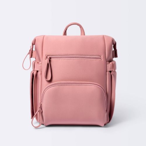 Mini Boxy Solid Backpack Diaper Bag - Pink - Cloud Island™