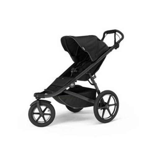Thule Urban Glide 3 Multi Terrain & Jogging Stroller - Black: All-Terrain Tires, Adjustable Harness, Storage Area, One-Hand Fold