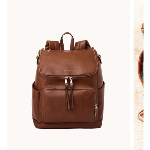 Lullaby Diaper Backpack Chestnut | Poppy and Peonies – www.poppyandpeonies-us.com