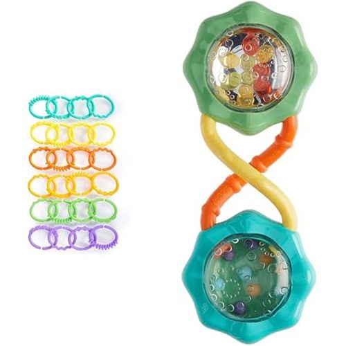 Bright Starts Lots of Links + Rattle and Shake Barbell Toy