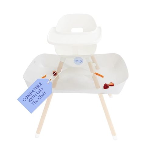 CATCHY - Food Catcher - Compatible with Lalo The Chair High Chair + 12 Other High Chairs - Highchair Sold Separately - Baby & Toddler Food & Mess Catcher - Under High Chair Accessory