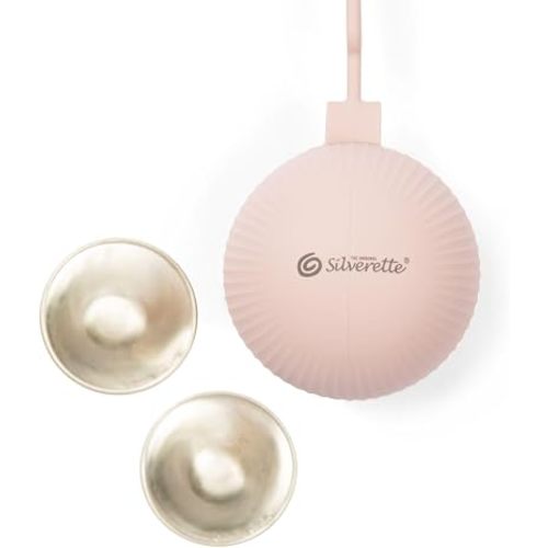 Silverette Nursing Cups Happy Nipples Holder, Carrying Case, Made in Italy