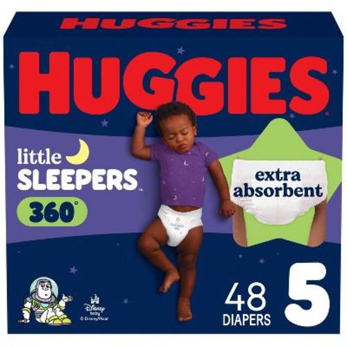 Huggies Little Sleepers 360 Pull On Nighttime Diapers - Size 5 - 48ct
