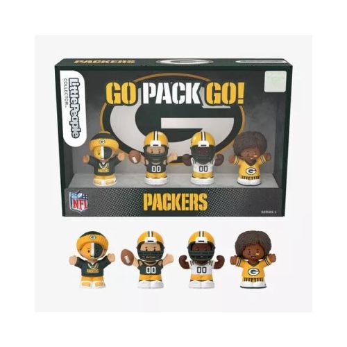 Fisher Price Little People x NFL Collector Green Bay Packers Figure 4-Pack
