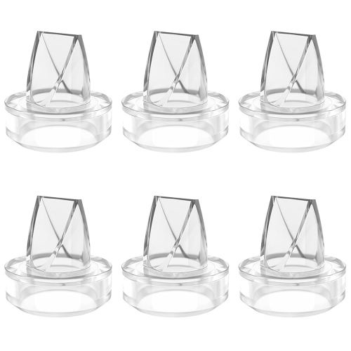 6 Pack Silicone Duckbill Valve Compatible with S9 / S12 / S9Pro / S12Pro Wearable Breast Pump, Electric Breast Pump Parts Accessories