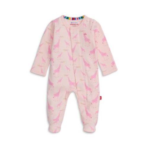 Girls' Cotton Giraffe Footie - Baby