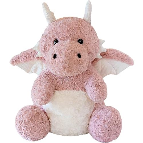 Little Flying Dragon - Cute Stuffed Animal Plush Toy - Adorable Soft Dragons Toy Plushies and Gifts - Perfect Present for Kids (Pink,7.87in/20cm)