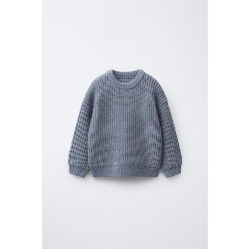 CHUNKY KNIT SWEATER - Light blue | ZARA United States