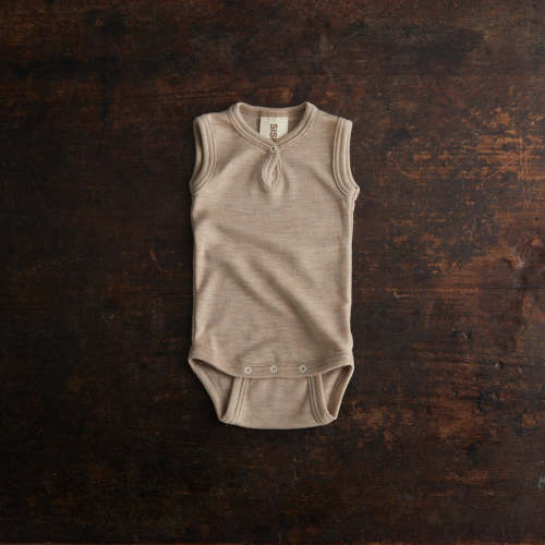 Baby Merino Wool Silk Body in beige - sizes 0 months-2 years – MamaOwl