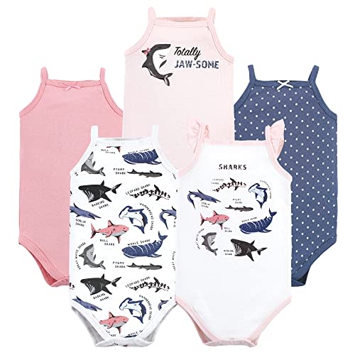 Hudson Baby Unisex Baby Cotton Sleeveless Bodysuits