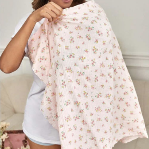 1pc Breathable And Soft Gauze Nursing Cover For Mothers | SHEIN USA