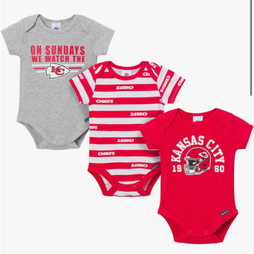 Gerber NFL Baby Boys 3-Pack Onesie Bodysuit
