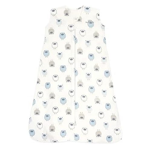 HALO SleepSack, 100% Cotton Wearable Blanket, Swaddle Transition Sleeping Bag, TOG 0.5, Sleepy Sheep, Medium, 6-12 Months