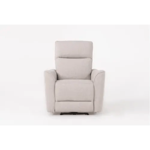 Evan Granite Fabric 36" Power Zero Gravity Recliner With Power Headrest & USB