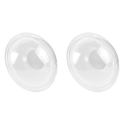 SkyAuks 2Pcs Breast Pumps Food Grade Transparent Silicone BPA Free Wearable Breast Milk Collector for Home