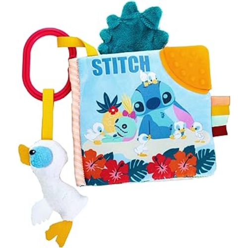 Kids Preferred Disney Baby Lilo & Stitch Soft Book: Stitch ON-The-GO Soft Book, Blue Medium