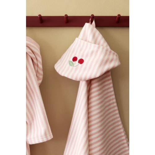 EMBROIDERED-DETAIL HOODED BATH TOWEL