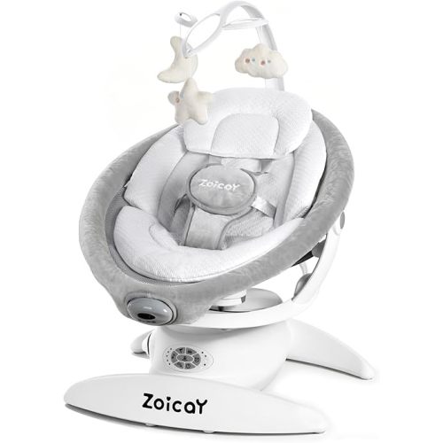 Baby Swing Electric 3-in-1, Motion Detection, Vibration & 360° Rotation