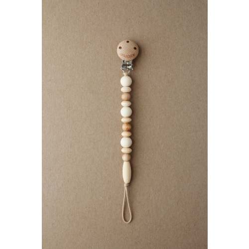 Pacifier Clip - Omar | Cream – littleCHEW